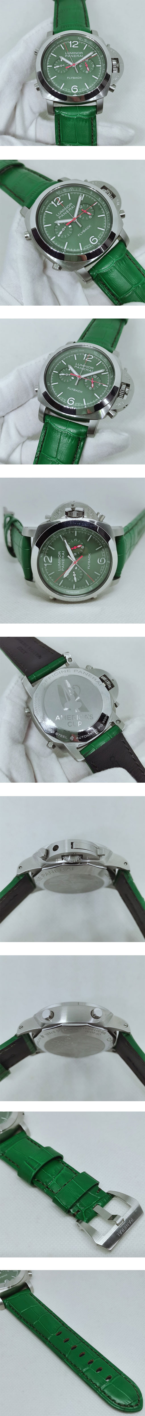 スーパーコピー時計 パネライ ルミノール クロノ フライバック セラミカ PAM01296 noob工場 